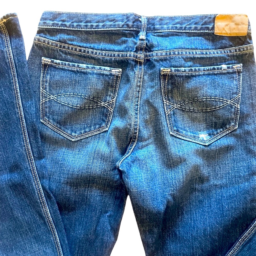 Kids Abercrombie Sz:16 Slim Mackenzie Blue Jeans - Picture 8 of 9
